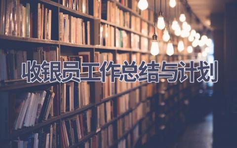 收银员工作总结与计划(15篇精选范文）