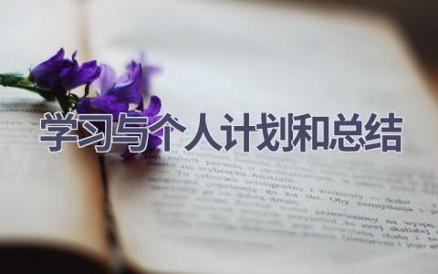 学习与个人计划和总结(20篇精选范文）